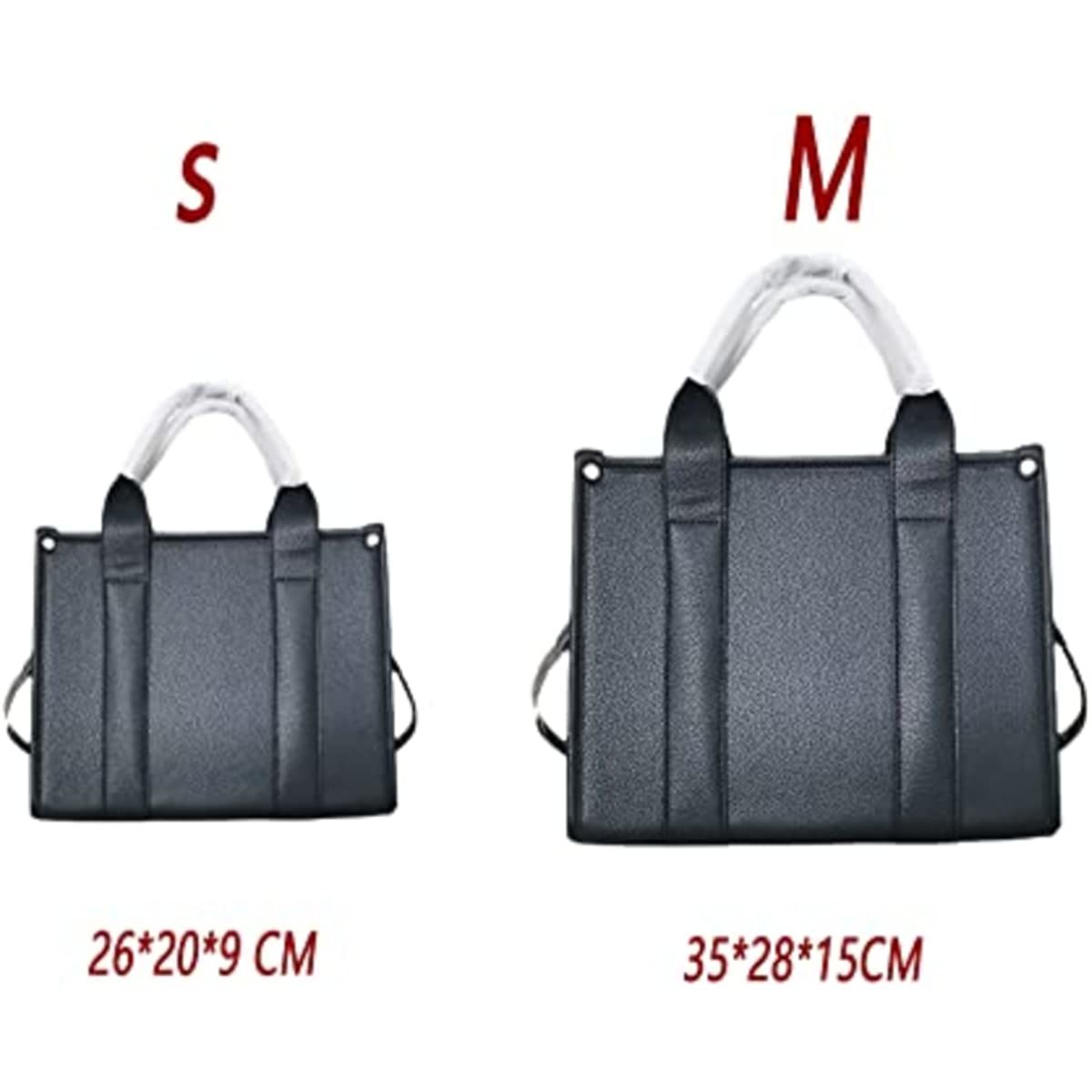 Roecytu PU Tote Bag for Women Simple Large-capacity Tote Bag Crossbody Tote Bag Messenger bag Handbag Zipper Fashion Tote Bag